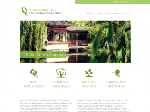 Website Design Berlin: Gartenbau