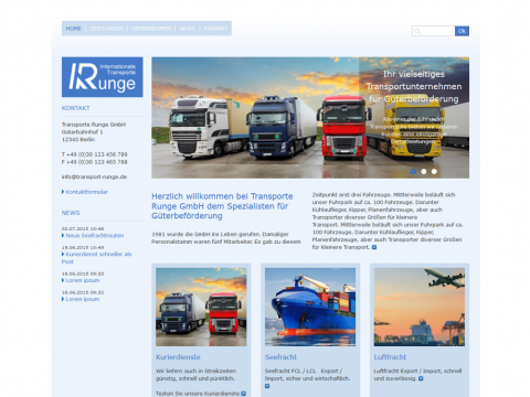 Website Design Frankfurt: Logistik